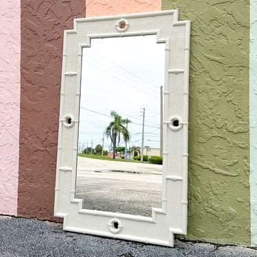 Palm Beach Style Faux Bamboo Mirror