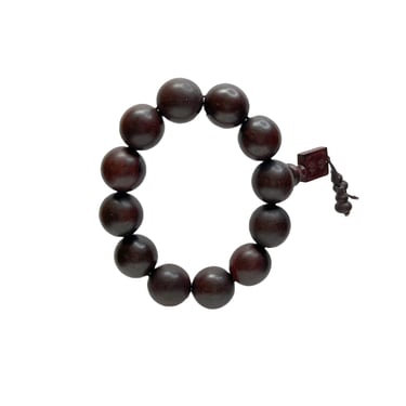 Chinese Zitan Rosewood Beads Hand Rosary Praying Bracelet ws227E 