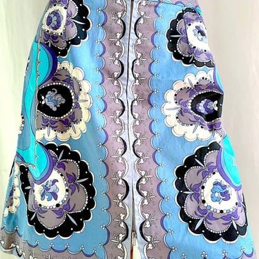 1960s EMILIO PUCCI Flared Skirt, 60s Saks Fifth Avenue by Pucci, 70s Resort Chic, Italian Vintage Couture, Vintage Mod Miniskirt, Pucci Mini 