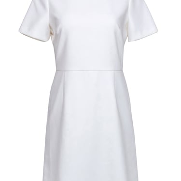 Kobi Halperin - White Short Sleeve Sheath Dress Sz 8