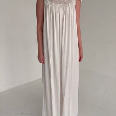 1930's Bridal White Satin Slip Dress