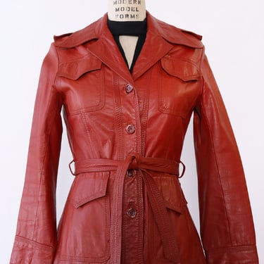 Cabarnet Belted Leather Jacket XS/S