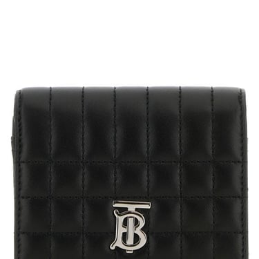 Burberry Woman Black Leather Small Lola Wallet