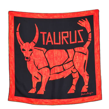 Pauline Trigere Taurus Silk Scarf