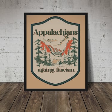 Fine art print | Wall Decor | Giclée | 8 x 10 | Appalachians against Fascism National Parks 