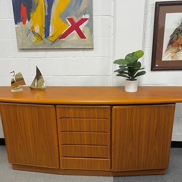 Danish Mid Century Modern Teak Credenza Buffet by Skovby 