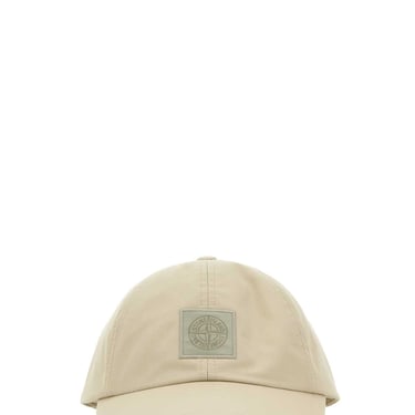 Stone Island Men Beige Cotton Baseball Cap