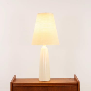 Ceramic Table Lamp & Fiberglass Shade by Lotte - (D1279) 