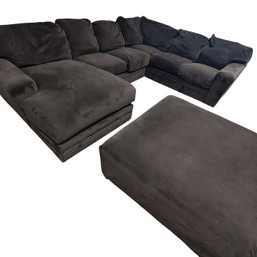 Brown 5pc Sectional w/ Ottoman