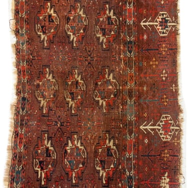 Anatolian Antique Rug Fragment 3.8' x 2.4'