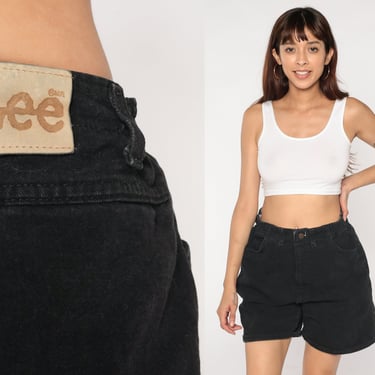 Lee black hot sale denim shorts