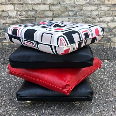 Vintage-meets-new Floor Pillow Set 