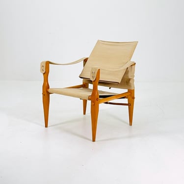 Mid-Century Safari Chair by Kaare Klint for Carl Hansen & Søn, Denmark 1960s 