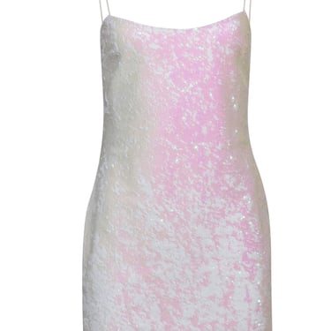 Likely - White Iridescent Sequin Sleeveless Mini Party Dress Sz 6