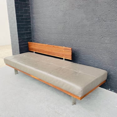 Contemporary Wood Slat Day Bed