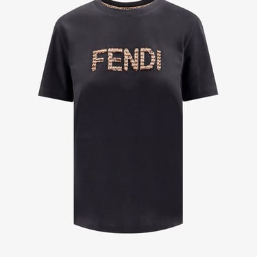 Fendi Woman T-Shirt Woman Black T-Shirts