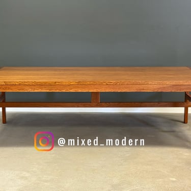 Large 96” Modern Oak Dining Table or Desk 