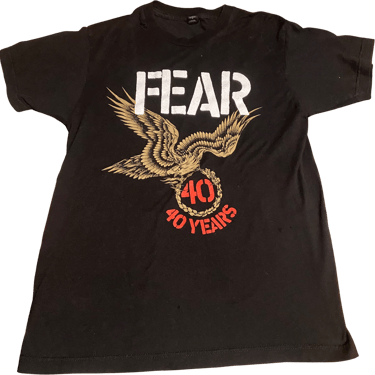 00s Distressed Fear Tour Shirt By Tulex