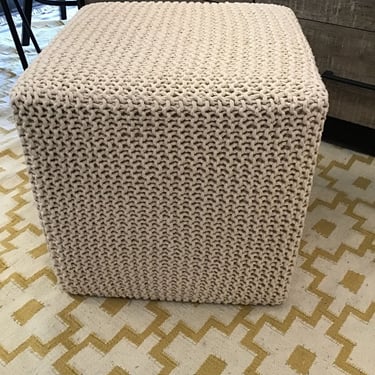 Knitted Pouf Ottoman (Seattle)