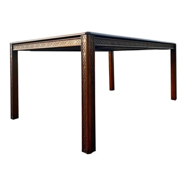 Cherry Chinese Chippendale Extension Dining Table 