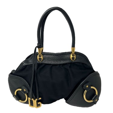 Dolce &amp; Gabbana Black Logo Shoulder Bag