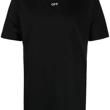 Off-White Men Logo Cotton T-Shirt