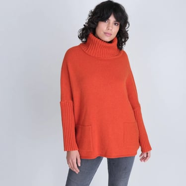 Bibico By Snow - Adela Batwing Turtleneck Jumper - Pumpkin