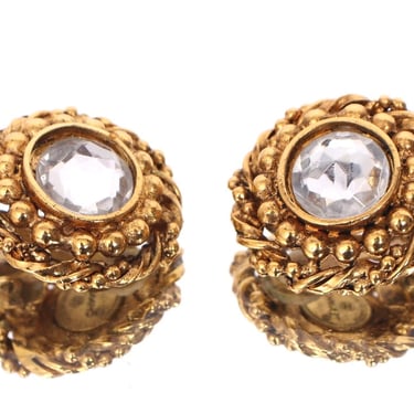 1980s Chanel Rhinestone Clip-Ons