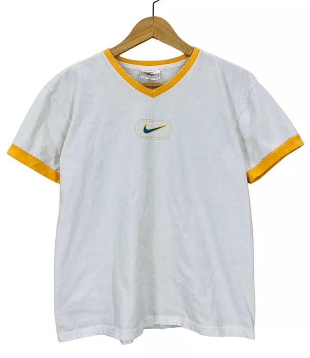 トップス 00's NIKE Reversible Print Ringer Tee Nike Sportswear Heritage Ringer Tee Reversible Shirt Mesh