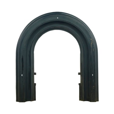 Antique Classic Arched Shaped Black Cast Iron Fireplace Insert