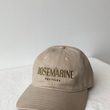 Rosemarine Textiles Baseball Cap, Cute Minimal Baseball Hat, Granola Dadcore Cap, Made in the USA Baseball Hat 