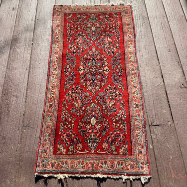 Vintage Rug, 2' 1 x 4' 1 Red