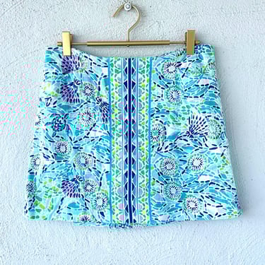 Vintage Lilly Pulitzer Mini Skirt Lilly Garden Party Skort Built in Shorts 