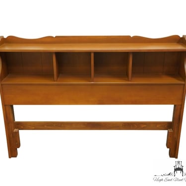 TELL CITY Solid Hard Rock Maple Colonial / Early American Full Size Bookcase Headboard 1824 - Andover Finish 