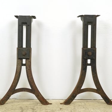 Pair of Antique Cast Iron Children’s School Desk Legs