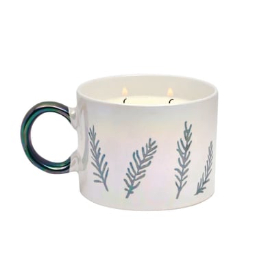 8oz Cypress & Fir White Ceramic Mug