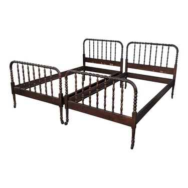 COMING SOON - Antique Jenny Lind Twin Bedframes - A Pair