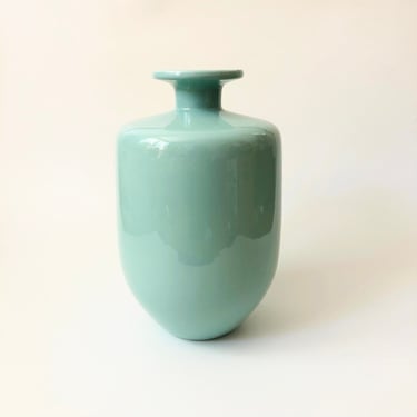 Large Celadon Haeger Vase - Dated 1992 