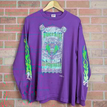 Vintage 1997 Double Sided Overkill "I Think You're F****" ORIGINAL Longsleeve Band Tee - Extra Large 