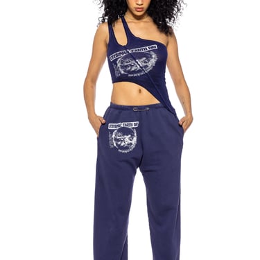 SMV X FE SAFETY PIN SWEATPANTS IN SPACE TERRY