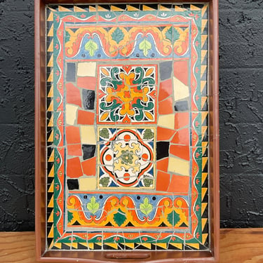 Mexican Tile Mosaic Tray