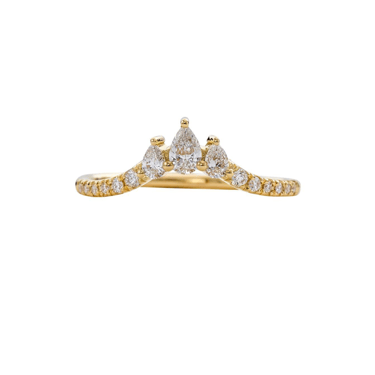 Nesting Diamond Ring with Pear Cut Diamonds - ARTËMER Trunk Show