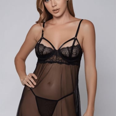 Strappy Sheer Chemise