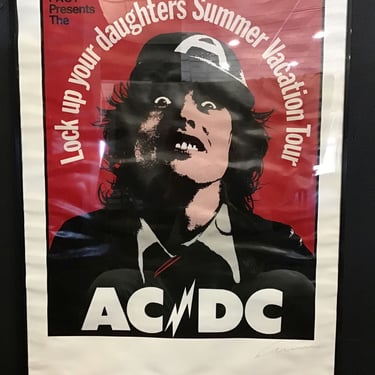 AC/DC Signed Tour Poster (Seattle)