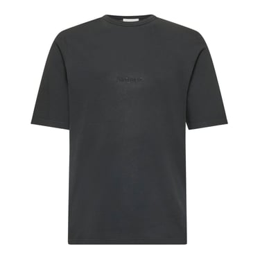 Saint Laurent Men Black Cotton Saint Laurent T-Shirt
