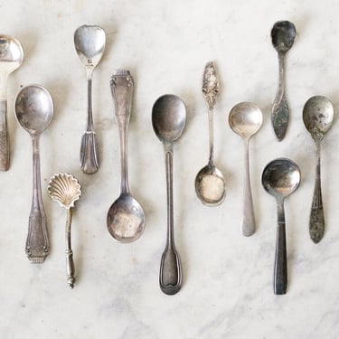 Collection of Petite Silver Spoons Set of 14