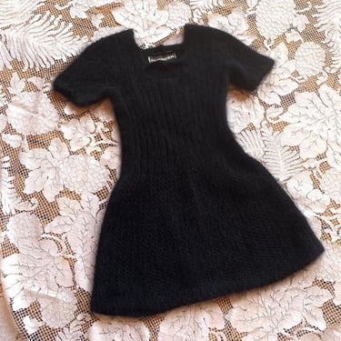 1960s Fuzzy Knit Mini Dress | Clobber 