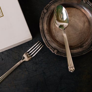 Christofle Silver Fork and Spoon