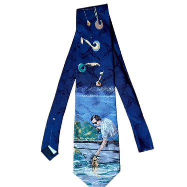 Vintage Dad Fishing Tie