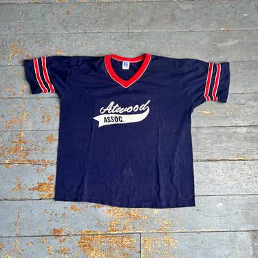 Vintage 80s Russell Atwood Baseball Jersey Rockford, IL 
